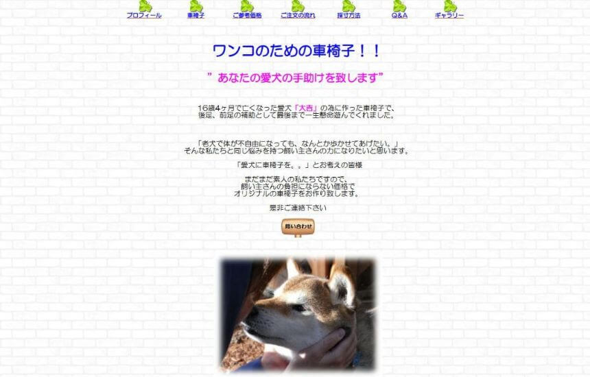 ワンコのための車椅子！!